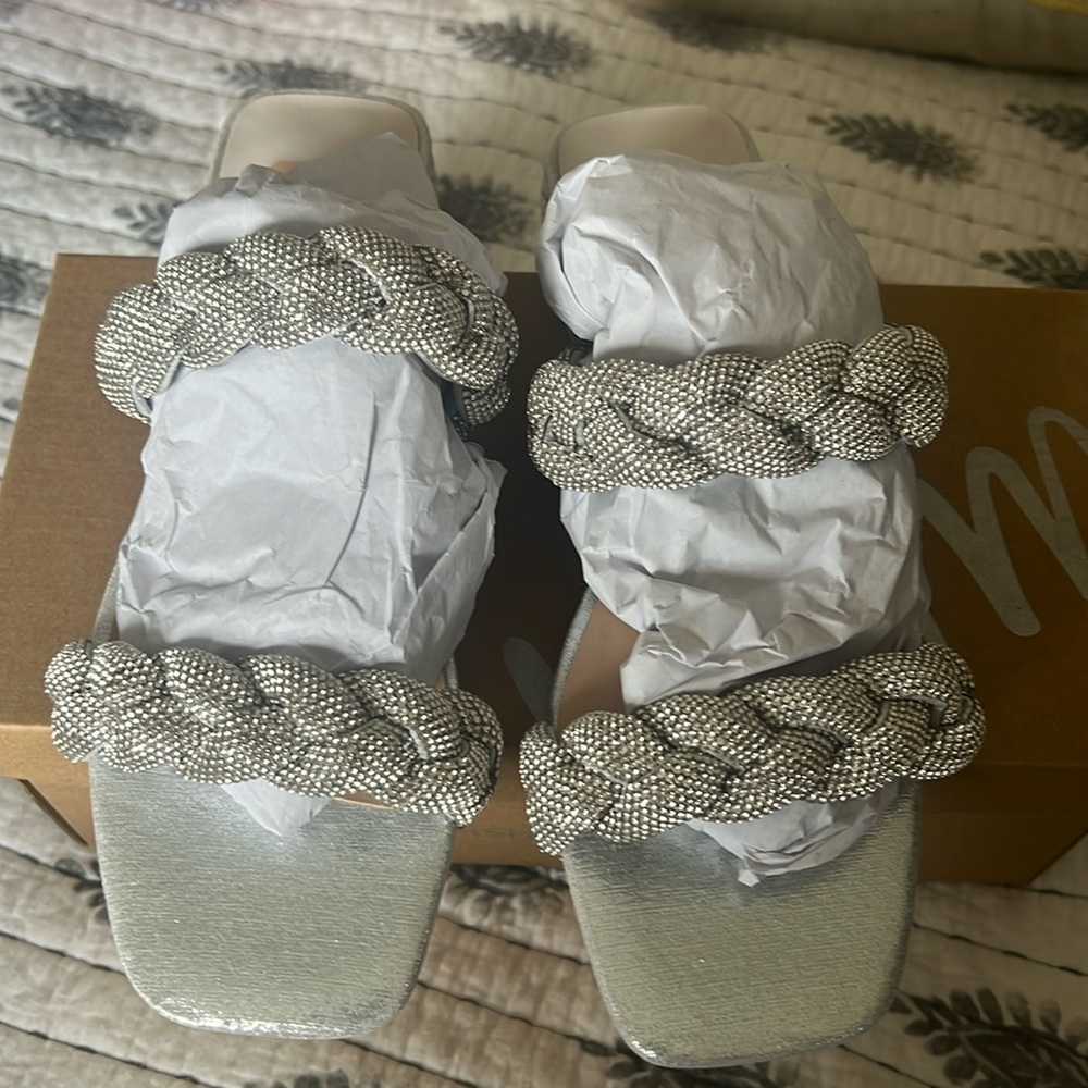 Silver Sandal. Never been worn